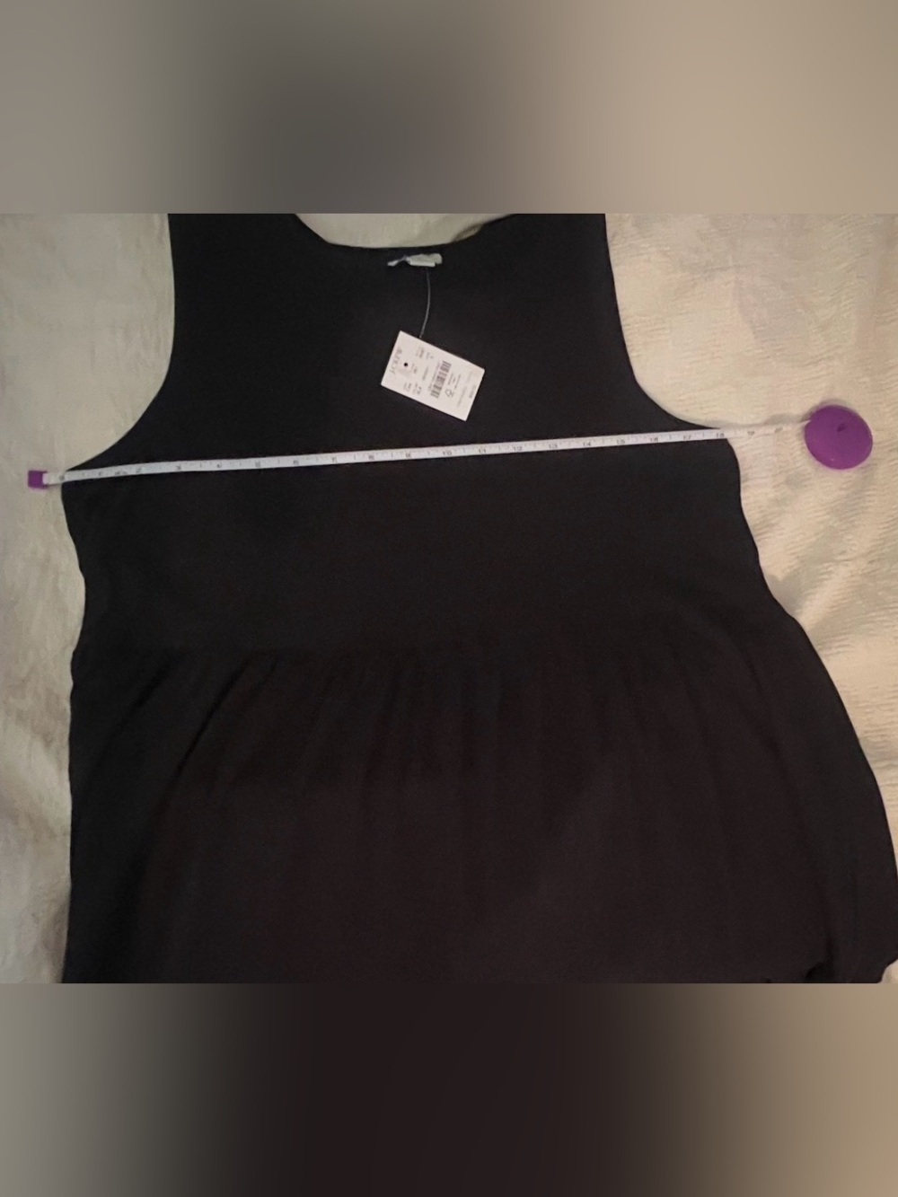 J. Crew Black Babydoll Swing Dress, NWT - Picture 3 of 4